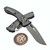 Microtech Amphibian Mini Ram-Lok Natural Clear Aluminum 3.25" S/E Apocalyptic 137MRL-10APNC