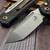 Microtech LUDT Carbon Fiber T/E Stonewash Flamed Ti Accent 1136-10MS16