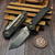 Microtech LUDT Carbon Fiber T/E Stonewash Flamed Ti Accent 1136-10MS16
