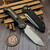 Microtech LUDT Carbon Fiber T/E Stonewash Flamed Ti Accent 1136-10MS16
