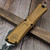 Microtech Combat Troodon Tan D/E Partial Serrated 1142-2TA - Preowned