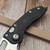 Microtech Stitch Auto Black S/E Stonewash 169-11 Partial Serrated - Preowned S/N 14735