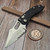 Microtech Stitch Auto Black S/E Stonewash 169-11 Partial Serrated - Preowned S/N 14735