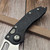 Microtech Stitch Auto Black S/E Stonewash Full Serrated 169-12 - Preowned S/N 13607