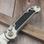 Microtech LUDT Titanium Textured Inlay T/E Stonewash Partial Serrated 1136-11MS8 - Preowned
