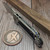 Microtech LUDT Titanium Textured Inlay T/E Stonewash Partial Serrated 1136-11MS8 - Preowned