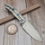 Microtech Anax Titanium Handle Carbon Fiber Inlay Bead Blast S/E 190C-7CFTI S/N 001- Preowned