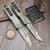 Microtech Combat Troodon Sandtrooper Hellhound & Warhound Set 219-1SETSADS S/N 001- Preowned