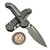 Microtech LUDT Ram-Lok Manual Natural Clear Frag Aluminum 3.4" Clip Point Apocalyptic M390MK 1135RL-10APFRNC