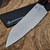 Bastinelli Microtech Custom 8" Chef Knife Combo Serrated Brown Tsuka Wrap Menuki