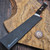 Bastinelli Microtech Custom 10" Butcher Knife Combo Serrated Brown Tsuka Wrap Menuki