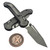 Microtech LUDT Ram-Lok Manual Natural Clear Frag Aluminum 3.4" Tanto Edge Apocalyptic M390MK 1136RL-10APFRNC