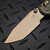 Microtech LUDT Ram-Lok Manual Antique Green Grooved Titanium 3.4" Tanto Bronzed M390MK Bronze Ti Accent Marfione Select 1136RLG-13MS1