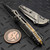 MICROTECH SOCOM RAM-LOK CLIP POINT STONEWASH FRAG TITANIUM W/BRONZE TI ACCENT 160RL-10FRMS2