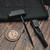 Bastinelli Knives Ventilation Black Smooth Handle, Black PVD Spike
