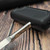 Bastinelli Knives Ventilation Black Smooth Handle, Satin Spike