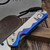 Chris Reeve Knives CRK Small Sebenza 31 Unique Graphic Night Sky Mother of Pearl Drop Point Magnacut S31-1408 - Preowned