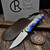 Chris Reeve Knives CRK Small Sebenza 31 Unique Graphic Night Sky Mother of Pearl Drop Point Magnacut S31-1408 - Preowned