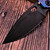 Strider Knives SMF Flamed Frag Titanium Dagger Grind Black - Preowned S1