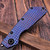 Strider Knives SMF Flamed Frag Titanium Dagger Grind Black - Preowned S2