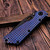 Strider Knives SMF Flamed Frag Titanium Dagger Grind Black - Preowned S2