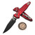 Microtech Socom Ram-Lok Red Aluminum Frag 4.00" S/E Black 160RL-1FRRD