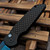Pro-Tech Knives TR-3 X1 Black Fish Scale 3.5" Sapphire Blue Clip Point TR-3-X1-SB