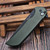 Pro-Tech Knives Mordax Green Button Lock Flipper 3.5" DLC Black MX103-LTDGreen