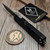 Microtech Ultratech ZBP 1121-10APNCBS Natural Clear Single Edge 3.5" Damascus - Zero Blade Play - Blade Show Edition - Preowned