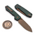 Vosteed Raccoon Green Micarta Button Liner Lock 3.2" S/E Copper Dune VS-A2907