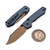 Vosteed Raccoon Dark Blue G10 Button Liner Lock 3.2" Copper Dune Bowie VS-A2909 by EDC Lifestyle