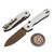 Vosteed Raccoon White G10 Button Liner Lock 3.2" S/E Copper Dune VS-A2913 by EDC Lifestyle