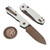 Vosteed Raccoon White G10 Button Liner Lock 3.2" S/E Copper Dune VS-A2913