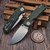 Vosteed Porcupine Green Micarta Button Liner Lock 2.99" S/E Stonewash VS-A2611 by EDC Lifestyle
