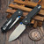 Vosteed Raccoon Black Micarta Button Liner Lock 3.2" S/E Satin VS-A2903 by EDC Lifestyle