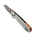 Vosteed Raccoon White G10 Button Liner Lock 3.2" Satin Bowie VS-A2912