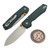 Vosteed Raccoon Green Micarta Button Liner Lock 3.2" S/E Stonewash VS-A2904 by EDC Lifestyle