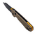 Vosteed Raccoon Sand G10 Button Liner Lock 3.2" Black Stonewash Bowie VS-A2927