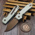 Vosteed Raccoon White G10 Button Liner Lock 3.2" Copper Dune Bowie VS-A2925 by EDC Lifestyle