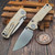 Vosteed Porcupine Ivory Drift Bamboo Micarta Button Liner Lock 2.99" S/E Stonewash VS-A2626 by EDC Lifestyle