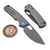 Vosteed Porcupine Grey G10 Button Liner Lock 2.99" S/E Destroyer Grey VS-A2607