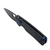 Vosteed Porcupine Black Micarta Button Liner Lock 2.99" S/E Black Stonewash VS-A2601