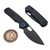 Vosteed Porcupine Black Micarta Button Liner Lock 2.99" S/E Black Stonewash VS-A2601