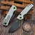 Vosteed Porcupine White G10 Button Liner Lock 2.99" S/E Black Stonewash VS-A2606 by EDC Lifestyle