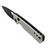 Vosteed Porcupine White G10 Button Liner Lock 2.99" S/E Black Stonewash VS-A2606