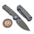 Vosteed Porcupine Grey G10 Button Liner Lock 2.99" S/E Destroyer Grey VS-A2612