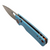 Vosteed Porcupine Sky Blue G10 Button Liner Lock 2.99" S/E Satin VS-A2608