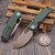 Vosteed Porcupine Green Micarta Button Liner Lock 2.99" S/E Copper Dune VS-A2609 by EDC LIfestyle