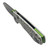 Vosteed Raccoon Doodle Monster G10 Button Liner Lock 3.2" S/E Stonewash VS-A2933