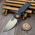 Vosteed Porcupine Blue G10 Button Liner Lock 2.99" S/E Satin VS-A2621 by EDC Lifestyle